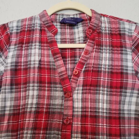 Miley Cyrus Max Azria Plaid Button Up S - Picture 6 of 8